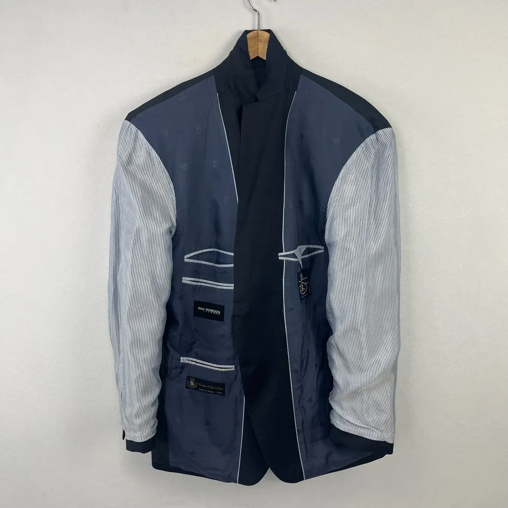 Roy Robson IT 26 US 42S Blazer Wool (Lanificio‎ TG Di Fabio Mill)  Sport Coat